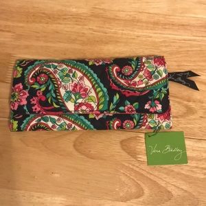Vera Bradley trifold wallet in petal paisley
